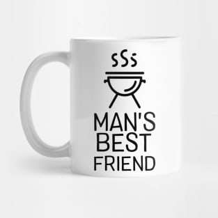 Grill Master BBQ Pit Boys Grilling Gift - Man's Best Friend Mug